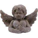 Graue 28 cm Engelfiguren mit Engel-Motiv 