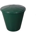 Grüne Runde Regentonnen & Regenspeicher 201l - 300l aus Kunststoff mit Deckel 