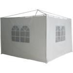 Seitenteile für Pavillon 3x3 m weiß 2 Stk Klettverschluss Gartenzelt - Trendline