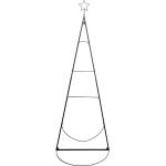 TrendLine Weihnachtsaufsteller Metall Tannenbaum 160 x 60 cm schwarz - [GLO660162116]