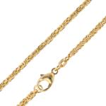 Goldene Elegante Königsketten Glänzende aus Gold 14 Karat für Damen 