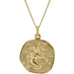 Goldene Goldketten mit Sternzeichen-Motiv poliert aus Gold 9 Karat für Herren 