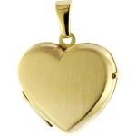 Goldene Herz Medaillons aus Gold 9 Karat 