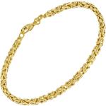Silberne Königsarmbänder & Königsketten Armbänder vergoldet aus Silber für Damen 