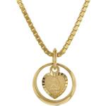 Goldene Halsketten & Halsschmuck mit Herz-Motiv aus Gold 14 Karat mit Zirkonia 