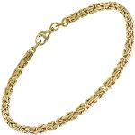 Goldene trendor Königsarmbänder & Königsketten Armbänder vergoldet für Damen zum Vatertag 