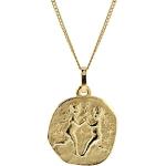 Goldene Motiv trendor Goldketten mit Sternzeichen-Motiv poliert aus Gold 9 Karat für Damen 