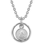 Silberne trendor 73259 Silberketten mit Namen mit Engel-Motiv aus Silber für Mädchen für Zeremonien 
