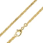 Goldene Elegante trendor Königsketten glänzend aus Gold 9 Karat für Damen 