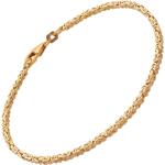 Goldene trendor Königsarmbänder & Königsketten Armbänder aus Gold 9 Karat für Damen 
