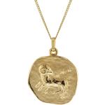 Goldene trendor Goldketten mit Sternzeichen-Motiv poliert aus Gold 9 Karat für Herren 