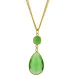 Grüne trendor Zweireihige Halsketten & Mehrlagige Halsketten für Damen 