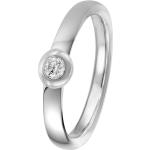 Silberne Elegante trendor 88391 Diamantringe poliert mit Diamant 