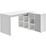 Eck-Schreibtisch HWC-D40, Computertisch, elektrisch höhenverstellbar  178x178cm 84kg ~ Kirsch-Dekor, grau