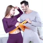 Violette Thermo-Unterhosen aus Fleece Handwäsche für Herren Größe 3 XL für den für den Winter 