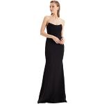 Schwarze Unifarbene Ärmellose Trendyol Maxi Lange Abendkleider aus Polyester für Damen Größe S zum Abschlussball 