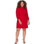 Rote Casual Trendyol Mini Stehkragen Kurze Abendkleider für Damen Größe L Große Größen 