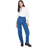 Reduzierte Marineblaue Business Trendyol Business-Hosen für Damen Größe XS 