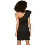 Schwarze Elegante Trendyol Mini Minikleider & kurze Kleider aus Polyester enganliegend für Damen Größe L für Partys 