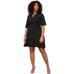 Reduzierte Schwarze Trendyol Damenkleider aus Polyester Größe 6 XL Große Größen 