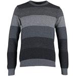 Anthrazitfarbene Gestreifte Oversize Trendyol Rundhals-Ausschnitt Herrensweatshirts Größe S 