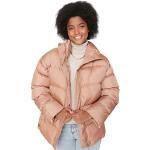 Kamelbraune Oversize Trendyol Winterjacken aus Polyester für Damen Größe L für den für den Winter 
