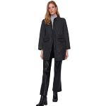 Schwarze Elegante Trendyol Winterjacken aus Polyester für Damen Einheitsgröße für den für den Winter 