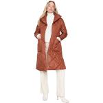 Reduzierte Braune Oversize Trendyol Damenmäntel aus Polyester Größe XS für den für den Winter 