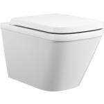Weiße Treos 800 Wand-WCs glänzend aus Keramik 