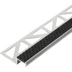 Anthrazitfarbene Treppenkantenprofile aus Aluminium 