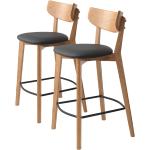 Beige Norrwood Barhocker & Barstühle aus Kunstleder mit Rückenlehne Breite 0-50cm, Höhe 50-100cm, Tiefe 0-50cm 2-teilig 