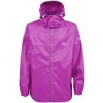 Trespass Packup Jacket, Azalea, XXS, Kompakt Zusammenrollbare Wasserdichte Jacke mit Kapuze für Damen und Herren / Unisex, XX-Small / 2XS / 2X-Small, Rosa / Pink