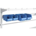 Himmelblaue Treston Sichtlagerboxen aus Kunststoff 4-teilig 