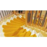 Gelbe tretford Rechteckige Stufenmatten & Stufenteppiche mit Blumenmotiv 