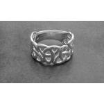 Silberne Elegante Juwelier Harnisch Keltische Ringe Größe 48 