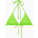 Neongrüne Blumenmuster COS Triangel-Tops aus Polyamid für Damen Größe XS 