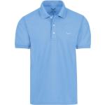 Hellblaue Kurzärmelige Trigema Kurzarm-Poloshirts aus Baumwolle für Herren Größe 5 XL 