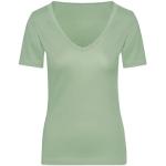 Grüne Elegante Kurzärmelige Trigema T-Shirts aus Baumwolle für Damen Größe L für den für den Sommer 