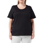 Reduzierte Schwarze Halblangärmelige Trigema Bio T-Shirts für Damen Größe 3 XL 