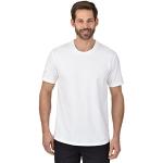 Weiße Bestickte Trigema T-Shirts für Herren Größe S 