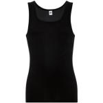 Schwarze Trigema Feinripp-Unterhemden aus Baumwolle für Herren Größe 3 XL 2-teilig 
