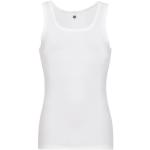 Reduzierte Weiße Trigema Bio Rundhals-Ausschnitt Feinripp-Unterhemden aus Baumwolle für Herren Größe XL 