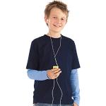 Marineblaue Halblangärmelige Trigema Kinder T-Shirts aus Baumwolle für Jungen Größe 152 