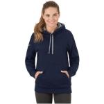 Marineblaue Sportliche Trigema Damensweatshirts mit Knopf aus Fleece Größe 3 XL für den für den Winter 