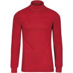 Rote Langärmelige Trigema Rollkragen Rollkragenshirts aus Baumwolle für Herren Größe M für den für den Winter 