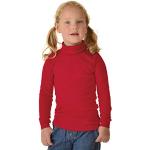 Rote Langärmelige Trigema Rollkragen Rollkragenpullover für Kinder aus Baumwolle für Mädchen Größe 116 