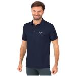 Marineblaue Kurzärmelige Trigema Nachhaltige Kurzarm-Poloshirts mit Knopf für Herren Größe 5 XL 
