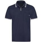 Poloshirt TRIGEMA "TRIGEMA mit Reißverschluss" blau (navy) Herren Shirts Kurzarm