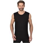 Unterhemd TRIGEMA "TRIGEMA Trägershirt aus Merinowolle" schwarz Herren Unterhemden Sportunterwäsche