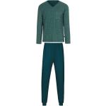 Grüne Trigema Herrenschlafanzüge & Herrenpyjamas aus Jersey 